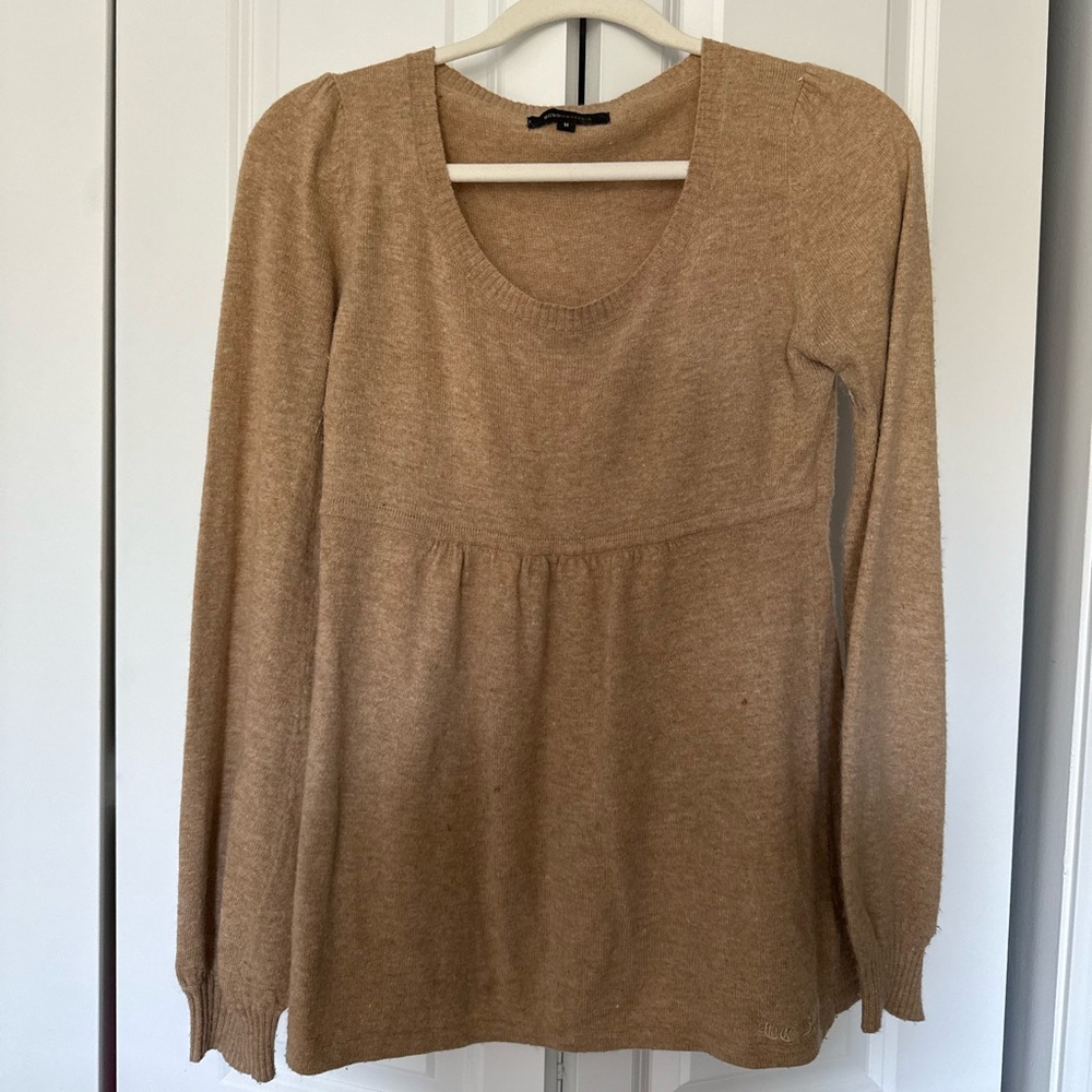 BCBGMaxAzria Camel Wool Sweater